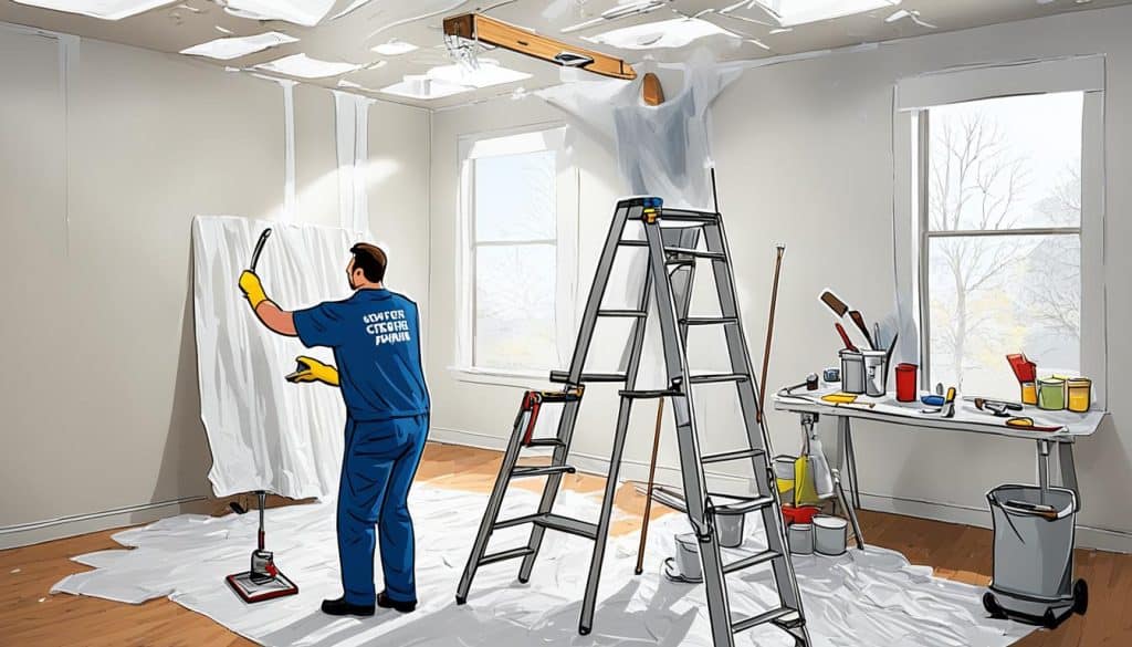 plafond sauzen voorbereiding